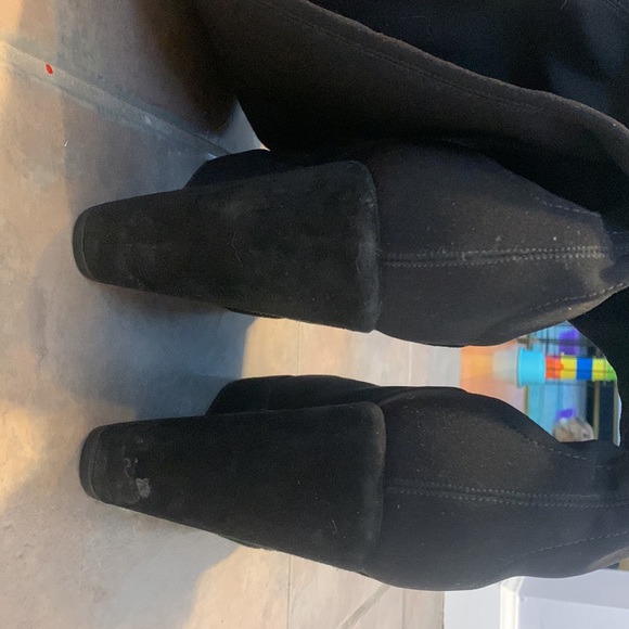 Stuart Weitzman - Womens Suede Over The Knee Wedge Heel Boots - Picture 7 of 9